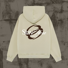 Hoodie oversize "Stay here"