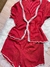 Pijama Lola vermelho com branco