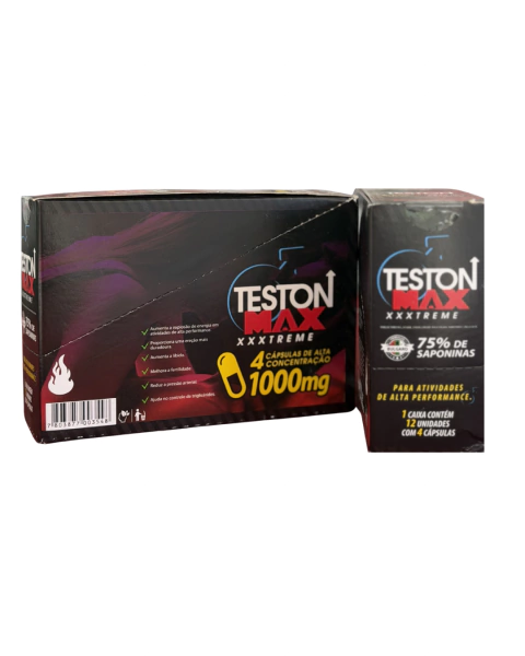TESTONMAX - cartela c/ 4 caps