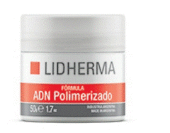 FORMULA “ADN Polimerizado”. FUNCION HIDRATACION "APTA PIELES SENSIBLES". LIDHERMA.(Pote 50 gr)