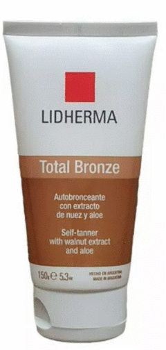 "TOTAL BRONZE". LIDHERMA. AUTOBRONCEANTE. (Presentación: Pomo 150g.)