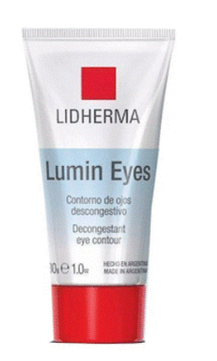 LUMIN EYES ."CONTORNO DE OJOS". LIDHERMA. EFECTO DESCONGESTIVO. (Presentación: Pomo x 30g.)