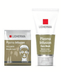 PLASMA INFUSION:” FACE MASK". LIDHERMA. MASCARA FUNCION ANTIAGE. (Presentaciones: Pomo por 150g. / Sobres unidosis por 12g.)