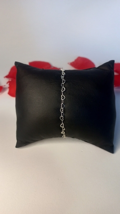 Pulseira elo de coração