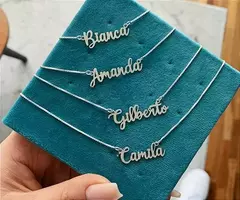 Colar personalizado LETRA CURSIVA