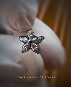 flor con 5 cristales