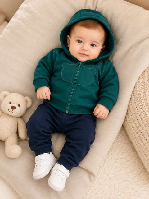 Conjunto Infantil com Capuz