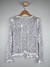 Casaquinho de Tricô Branco Hit Lurex TAM.P-M CÓD.150 CX01 na internet
