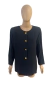 Camisa Preta Vintage Alongada Com Ombreira TAM.G CÓD.143 - comprar online