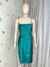 Vestido Curto Verde de Festa Cetim em Camadas TAM.G CÓD.431 - comprar online