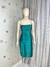 Imagem do Vestido Curto Verde de Festa Cetim em Camadas TAM.G CÓD.431
