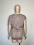 Imagem do BLUSA ZARA BEGE TRICÔ MANGA ASSIMÉTRICA TAM.P