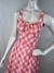 Vestido Midi Vintage Xadrez Rosa TAM.P Cod.05