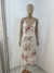 Imagem do Vestido Midi Sleep Dress Vintage Bege Estampa Floral TAM.P/M CÓD.06