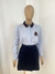 Saia Alfaiataria Zara Azul Marinho Estampa Risca de Giz TAM.M CÓD.03 na internet