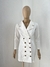 Blazer Branco Alongado com Botões Dourados TAM.P/36 CÓD.585 na internet