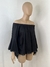 Blusa Ciganinha Luigi Bertolli Preta Manga Flare TAM.P CÓD.583 - La Dorita Brechó