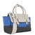 Bolsa Satchel M Azul Preto E Off - comprar online