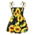 Vestido sem mangas flor verão praia cinta princesa na internet
