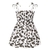 Vestido sem mangas flor verão praia cinta princesa - loja online