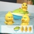 Brinquedos de banho do bebê bonito pato elétrico