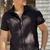 Camisa Baldo Texturizada Preta