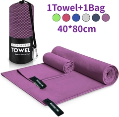 Toalla deportiva de microfibra, toalla de bolsillo de secado rápido, portátil, absorbente, ultraligera, para piscina, gimnasio, Fitness, Yoga, playa - comprar en línea