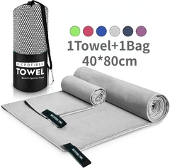 Imagen de Toalla deportiva de microfibra, toalla de bolsillo de secado rápido, portátil, absorbente, ultraligera, para piscina, gimnasio, Fitness, Yoga, playa