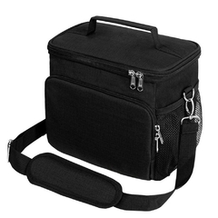 Bolsa de almuerzo aislada grande para mujeres y hombres, bolsa de almuerzo con correa ajustable para el hombro