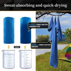 Toalla deportiva de microfibra, toalla de bolsillo de secado rápido, portátil, absorbente, ultraligera, para piscina, gimnasio, Fitness, Yoga, playa - tienda en línea