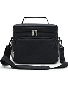 Bolsa de almuerzo aislada grande para mujeres y hombres, bolsa de almuerzo con correa ajustable para el hombro - Carlizh