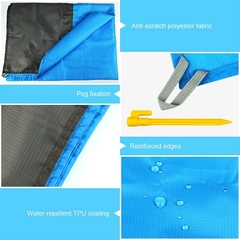 Esterilla de playa impermeable para pícnic, manta sin arena para acampar al aire libre, tienda de campaña, cubierta plegable, ropa de cama, 200x210cm