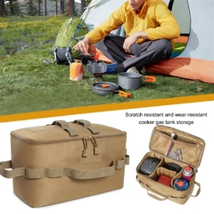 Bolsa de almacenamiento para acampar al aire libre, bolsa de herramientas de uñas de tierra de gran capacidad, contenedor de Gas, Picnic, Kit de utensilios de cocina - Carlizh
