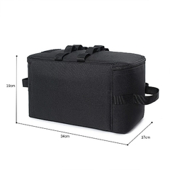 Bolsa de almacenamiento para acampar al aire libre, bolsa de herramientas de uñas de tierra de gran capacidad, contenedor de Gas, Picnic, Kit de utensilios de cocina - Carlizh