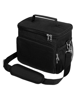 Bolsa de almuerzo aislada grande para mujeres y hombres, bolsa de almuerzo con correa ajustable para el hombro - tienda en línea