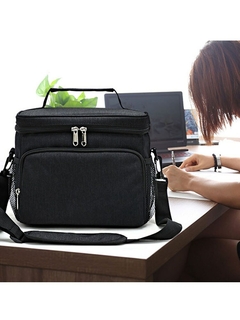 Bolsa de almuerzo aislada grande para mujeres y hombres, bolsa de almuerzo con correa ajustable para el hombro - comprar en línea