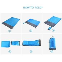 Esterilla de playa impermeable para pícnic, manta sin arena para acampar al aire libre, tienda de campaña, cubierta plegable, ropa de cama, 200x210cm en internet