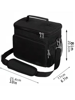 Bolsa de almuerzo aislada grande para mujeres y hombres, bolsa de almuerzo con correa ajustable para el hombro - tienda en línea