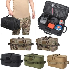 Bolsa de almacenamiento para acampar al aire libre, bolsa de herramientas de uñas de tierra de gran capacidad, contenedor de Gas, Picnic, Kit de utensilios de cocina - Carlizh