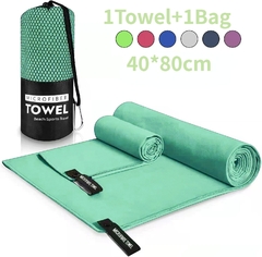 Toalla deportiva de microfibra, toalla de bolsillo de secado rápido, portátil, absorbente, ultraligera, para piscina, gimnasio, Fitness, Yoga, playa - comprar en línea