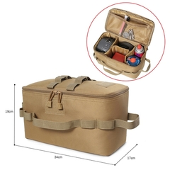 Bolsa de almacenamiento para acampar al aire libre, bolsa de herramientas de uñas de tierra de gran capacidad, contenedor de Gas, Picnic, Kit de utensilios de cocina en internet
