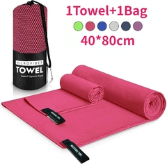 Imagen de Toalla deportiva de microfibra, toalla de bolsillo de secado rápido, portátil, absorbente, ultraligera, para piscina, gimnasio, Fitness, Yoga, playa