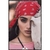 Lenço Bandana Floral Vermelho Unissex na internet