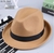 Chapeu Fedora Aba Curta de Feltro Cor Bege Unissex