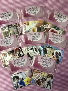 Pack of individual stickers