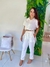 Conjunto Feminino Alfaiataria Cropped e Calça - Ju e Li`s