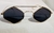 Oculos Vintage - Lente Preta - Metal Dourado - Pequenos DEF