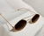 Oculos Vintage - Rose gold Lente Marrom - Pequenos DEF
