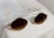 Oculos Vintage - Rose gold Lente Marrom - Pequenos DEF na internet