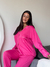 Pijama Camisero Fucsia - - L U N A -